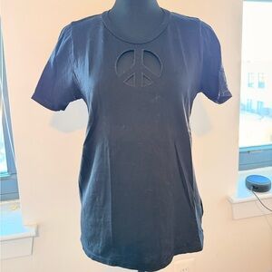 Michael Lauren rare Black Fitted Short Sleeve T-Shirt